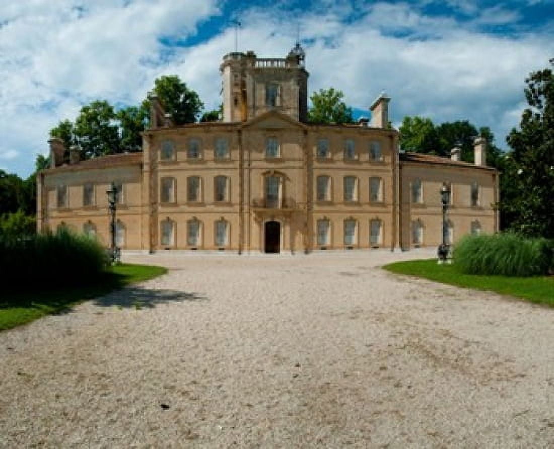 Facade of a castle Chateau dAvignon Saintes-Maries-De-La-Mer Bouches-Du-Rhone Provence-Alpes-Cote dAzur France Canvas Art - Panoramic Images (36 x 30)