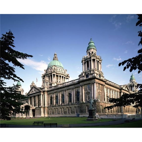 Facade of A Government Building Belfast Northern Ireland Poster Print by The Irish Image Collection - 16 x 12