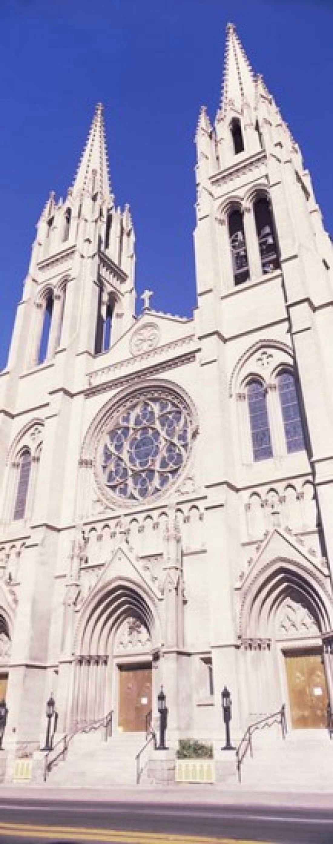 Facade of Cathedral Basilica of the Immaculate Conception Denver Colorado USA Canvas Art - Panoramic Images (15 x 6)