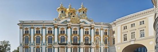 Facade of Catherine Palace Tsarskoye Selo St Petersburg Russia Canvas Art - Panoramic Images (36 x 12)