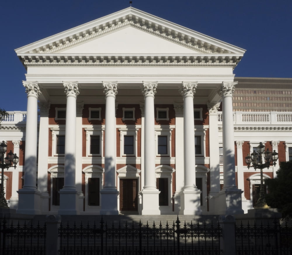 Facade of House of Assembly at Parliament Building Cape Town Western Cape Province South Africa Canvas Art - Panoramic Images (24 x 24)