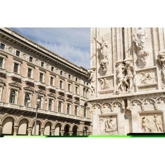 Facade of Milan Cathedral - Milan Lombardy Italy Poster Print - 38 x 24 in. - Large