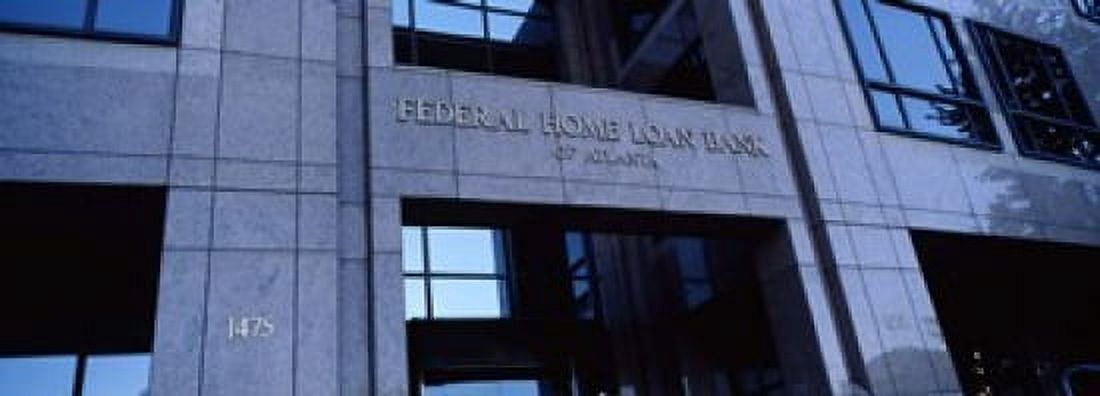 Facade of a bank building Federal Home Loan Bank Atlanta Fulton County Georgia USA Canvas Art - Panoramic Images (18 x 7)