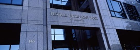 Facade of a bank building Federal Home Loan Bank Atlanta Fulton County Georgia USA Canvas Art - Panoramic Images (36 x 13)
