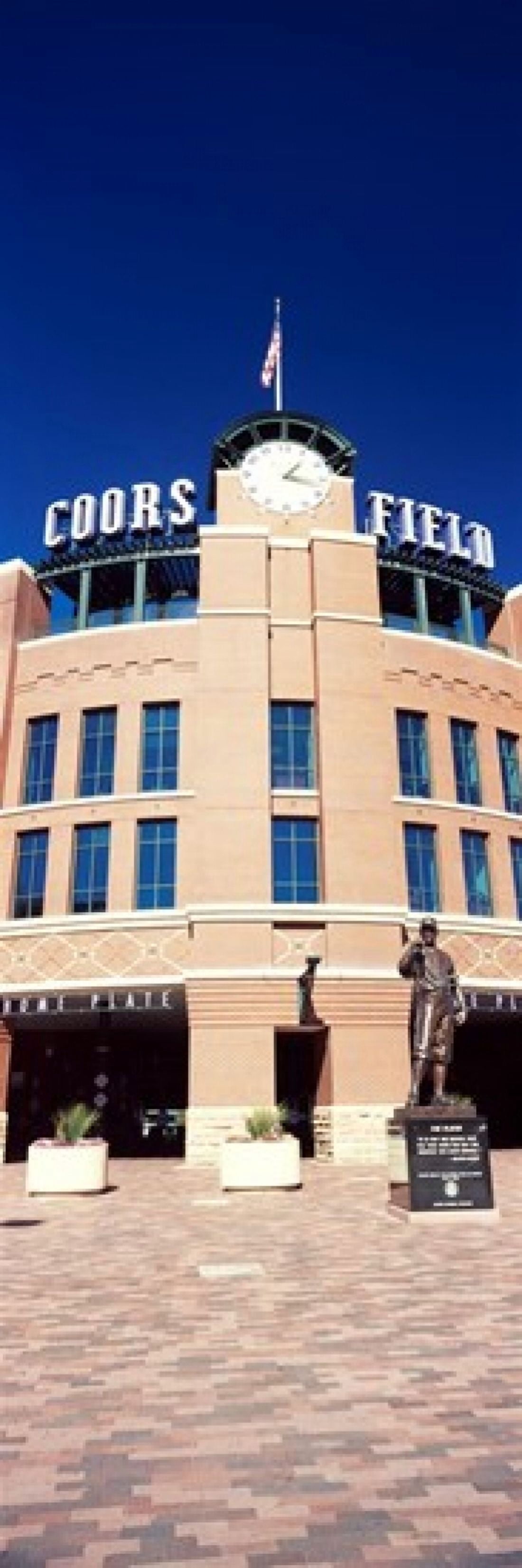 Facade of a baseball stadium Coors Field Denver Denver County Colorado USA Canvas Art - Panoramic Images (18 x 6)