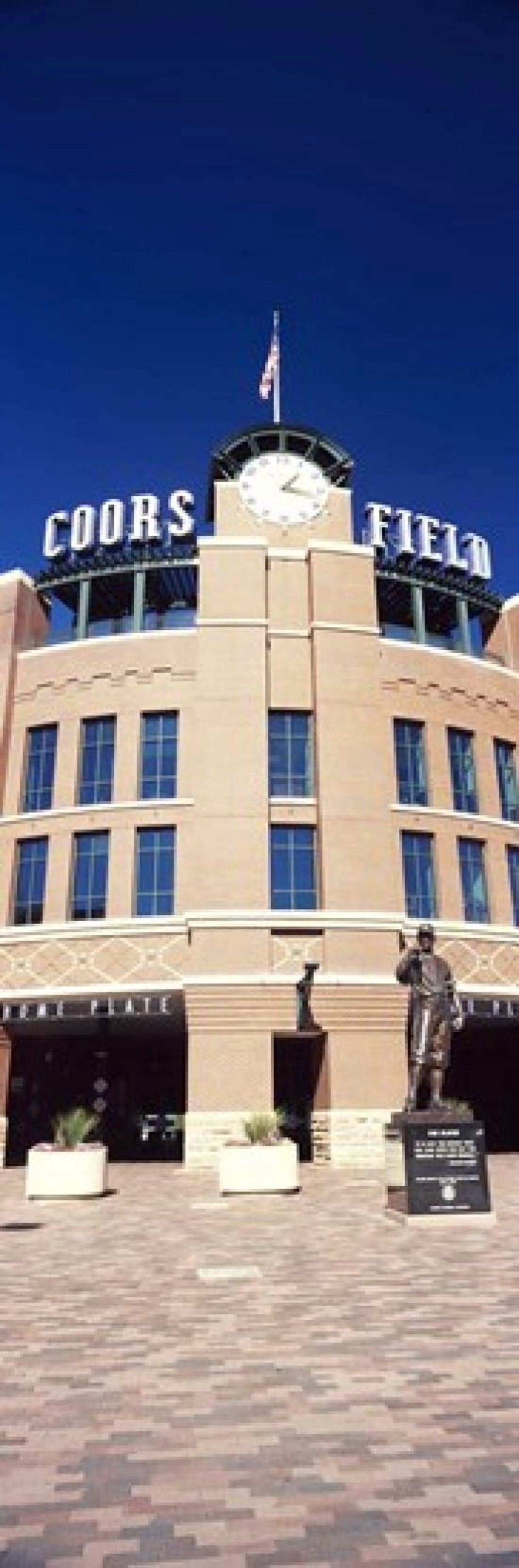 Facade of a baseball stadium Coors Field Denver Denver County Colorado USA Canvas Art - Panoramic Images (36 x 12)