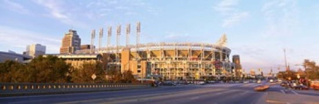 Facade of a baseball stadium Jacobs Field Cleveland Ohio USA Canvas Art - Panoramic Images (18 x 6)