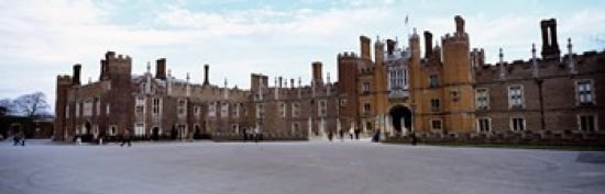 Facade of a building Hampton Court Palace London England Canvas Art - Panoramic Images (36 x 12)