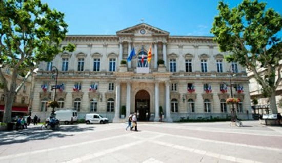 Facade of a building Hotel de Ville Place de lHorloge Avignon Vaucluse Provence-Alpes-Cote dAzur France Canvas Art - Panoramic Images (40 x 24)