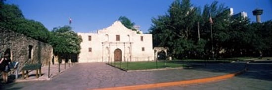 Facade of a building The Alamo San Antonio Texas USA Canvas Art - Panoramic Images (36 x 12)