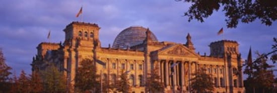 Facade of a building The Reichstag Berlin Germany Canvas Art - Panoramic Images (36 x 12)