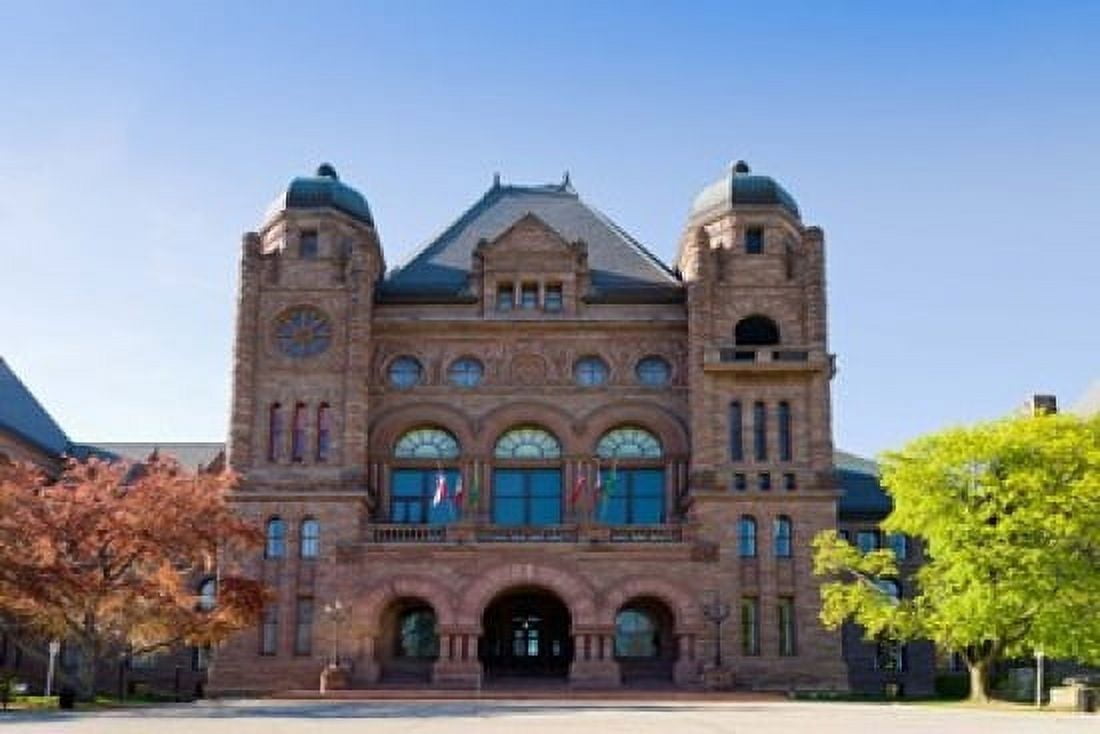 Facade of a building in Queens Park Toronto Ontario Canada Canvas Art - Panoramic Images (36 x 24)