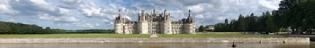 Facade of a castle Chateau De Chambord Chambord Loire-Et-Cher Loire Valley France Canvas Art - Panoramic Images (22 x 4)