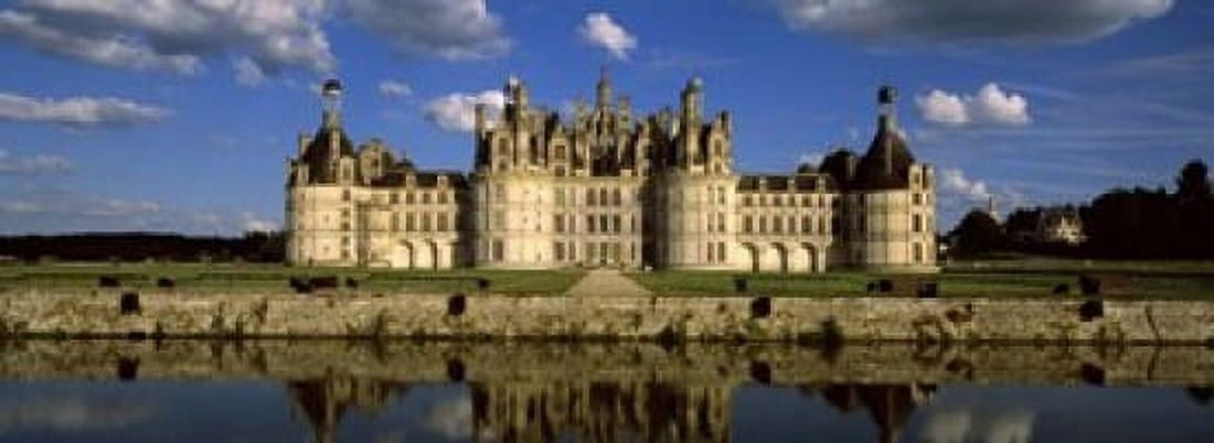Facade of a castle Chateau De Chambord Loire Valley Chambord Loire-Et-Cher France Canvas Art - Panoramic Images (18 x 7)