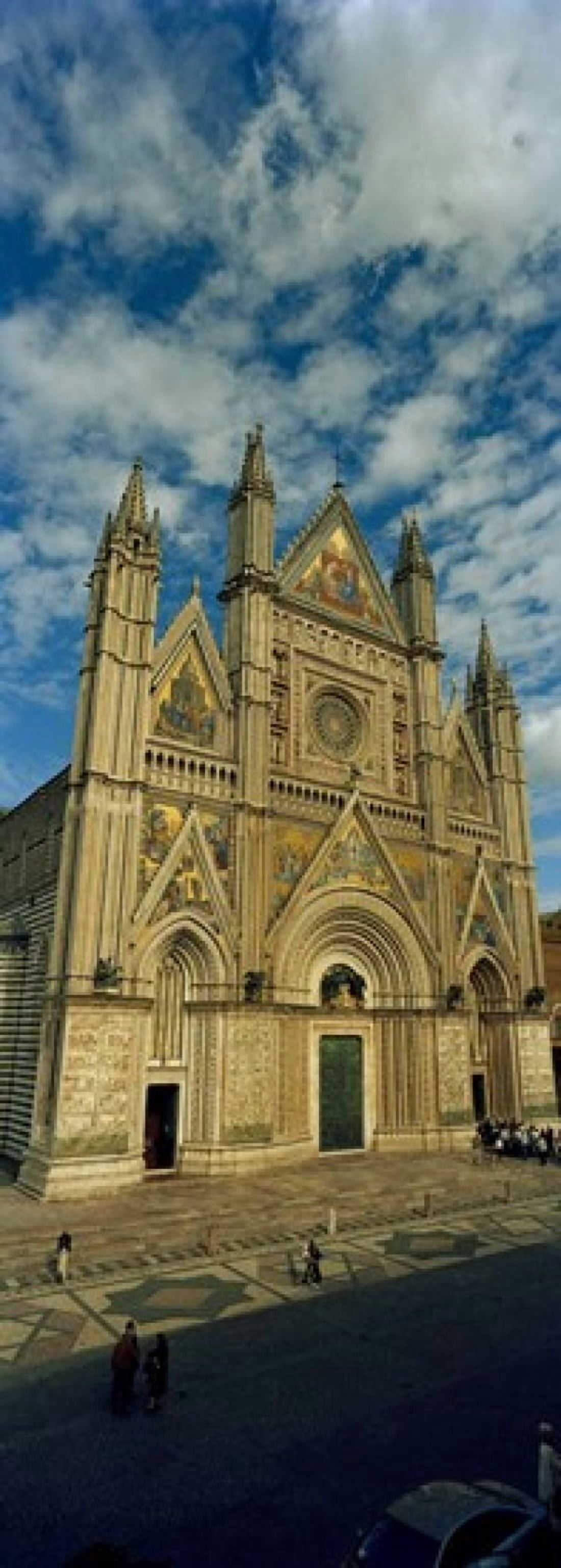 Facade of a cathedral Duomo Di Orvieto Orvieto Umbria Italy Canvas Art - Panoramic Images (18 x 7)