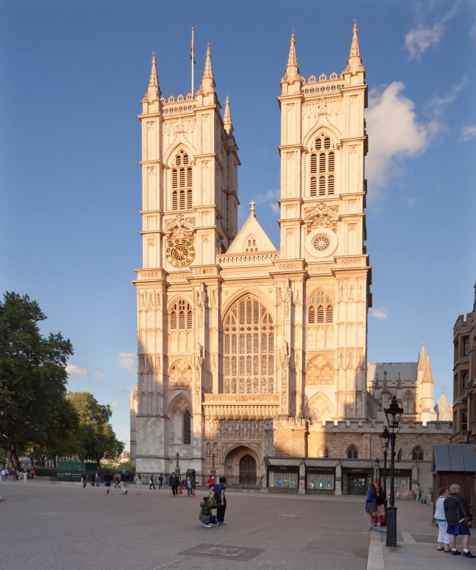 Facade of a cathedral Westminster Abbey City of Westminster London England Canvas Art - Panoramic Images (27 x 9)
