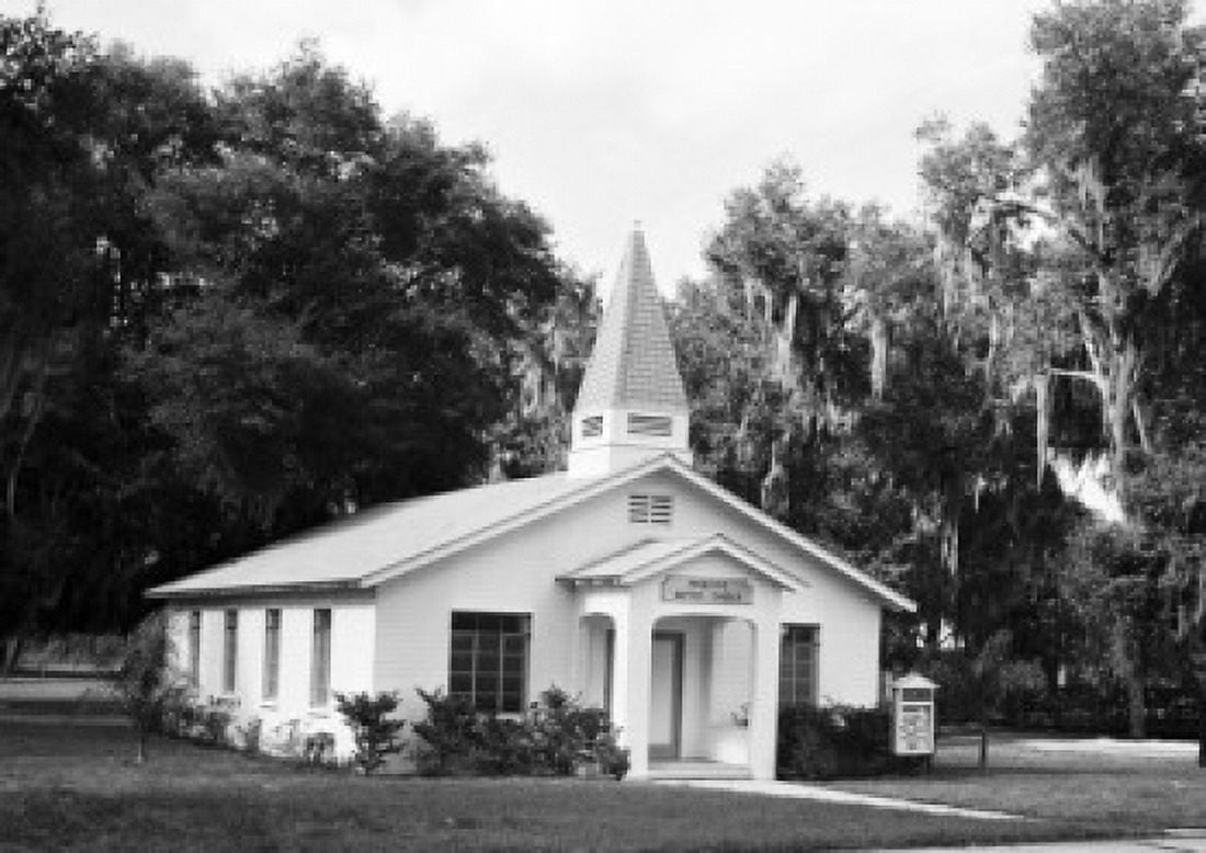 Facade of a church Deland Primitive Baptist Church Deland Florida USA Canvas Art - (24 x 36)