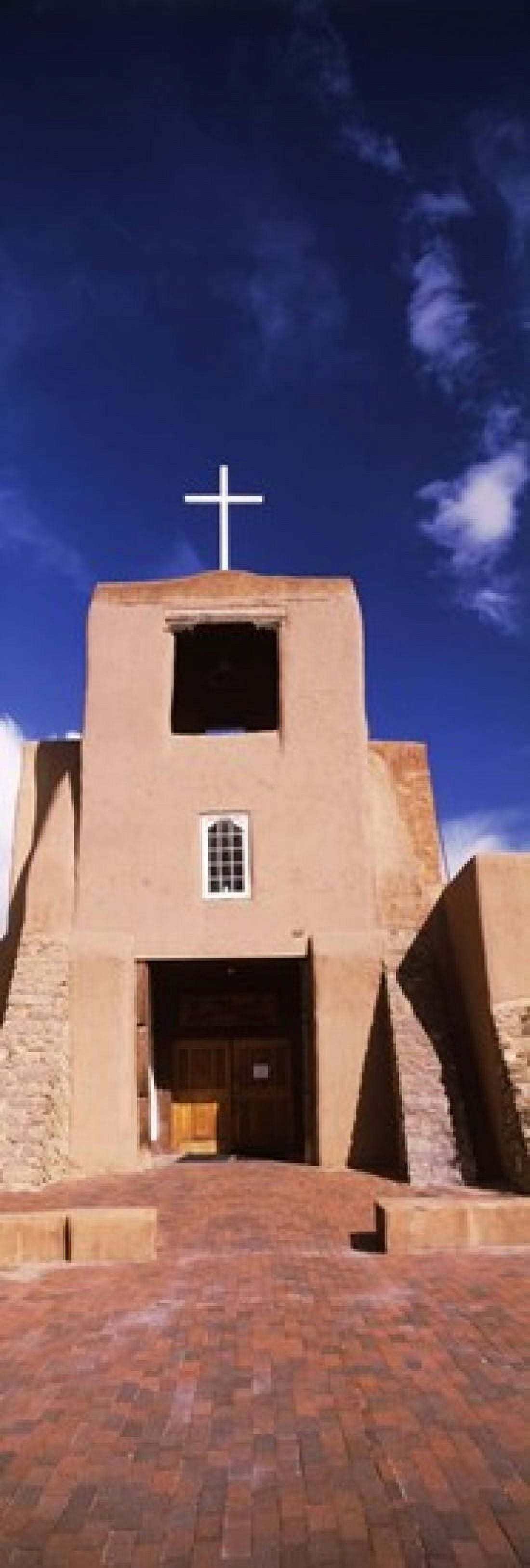 Facade of a church San Miguel Mission Santa Fe New Mexico USA Canvas Art - Panoramic Images (18 x 6)