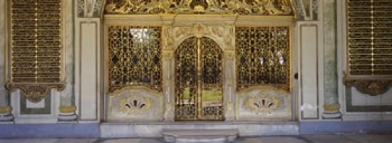 Facade of a conference room Topkapi Palace Istanbul Turkey Canvas Art - Panoramic Images (36 x 13)