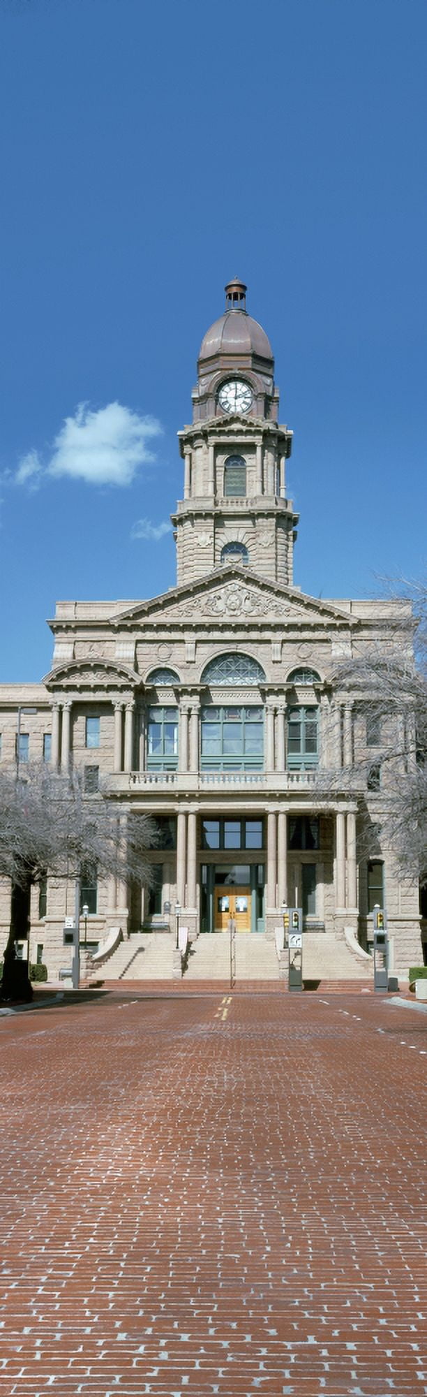 Facade of a courthouse Tarrant County Courthouse Tarrant County Fort Worth Texas USA Canvas Art - Panoramic Images (27 x 9)
