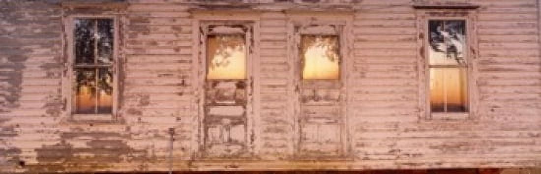 Facade of a farmhouse Livingston County Illinois USA Canvas Art - Panoramic Images (18 x 6)