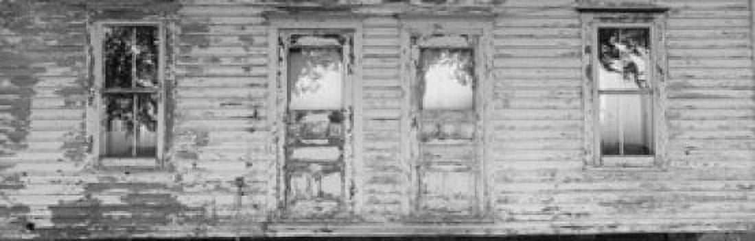 Facade of a farmhouse Livingston County Illinois USA Canvas Art - Panoramic Images (18 x 6)