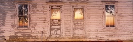 Facade of a farmhouse Livingston County Illinois USA Canvas Art - Panoramic Images (36 x 12)