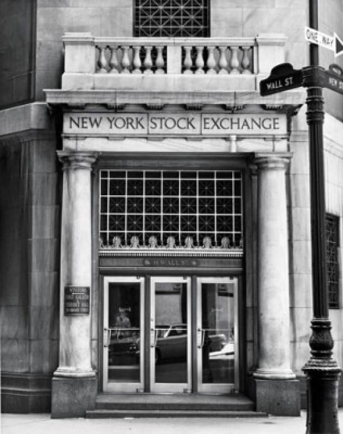 Facade of a financial building New York Stock Exchange Manhattan New York City New York State USA Canvas Art - (24 x 36)