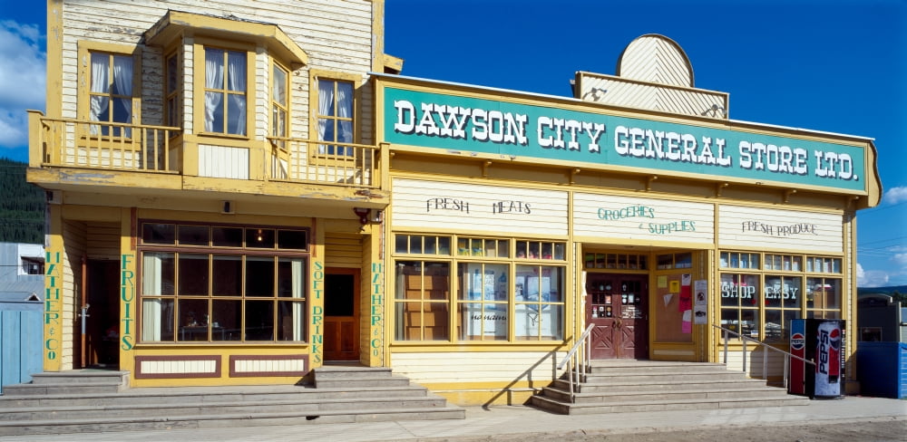 Facade of a general store Dawson Yukon Territory Canada Canvas Art - Panoramic Images (12 x 24)