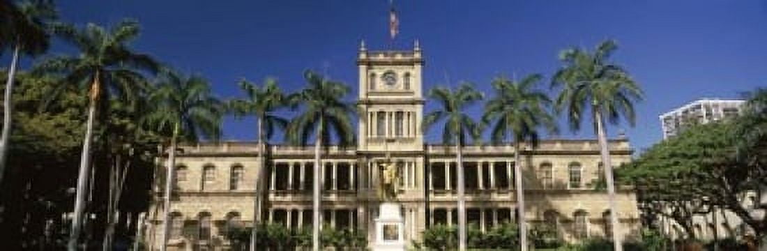 Facade of a government building Aliiolani Hale Honolulu Oahu Honolulu County Hawaii USA Canvas Art - Panoramic Images (18 x 6)