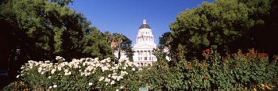 Facade of a government building California State Capitol Building Sacramento California USA Canvas Art - Panoramic Images (36 x 12)