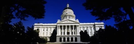 Facade of a government building California State Capitol Building Sacramento California USA Canvas Art - Panoramic Images (36 x 13)