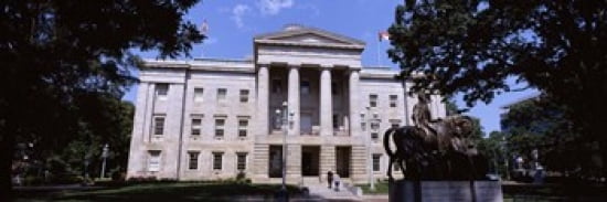 Facade of a government building City Hall Raleigh Wake County North Carolina USA Canvas Art - Panoramic Images (36 x 12)