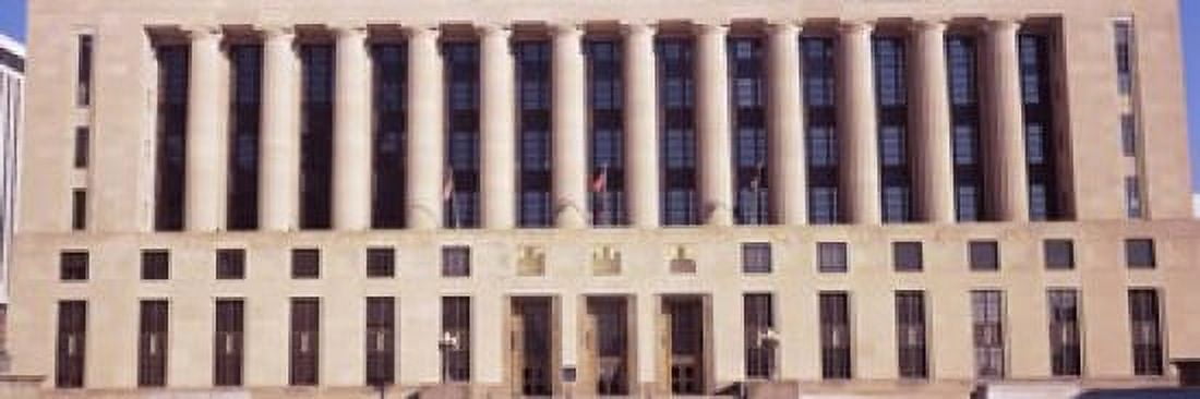 Facade of a government building Davidson County Courthouse Nashville Davidson County Tennessee USA Canvas Art - Panoramic Images (18 x 6)