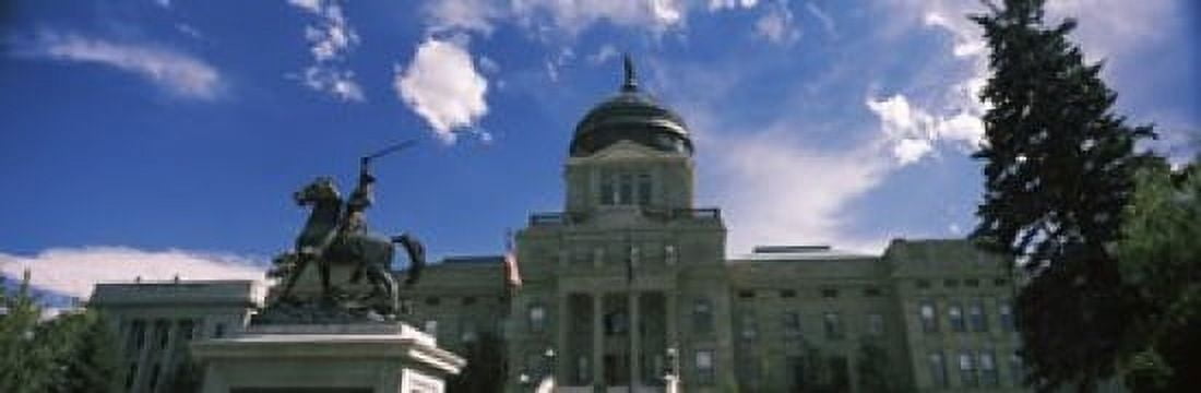 Facade of a government building Montana State Capitol Helena Montana USA Canvas Art - Panoramic Images (36 x 12)