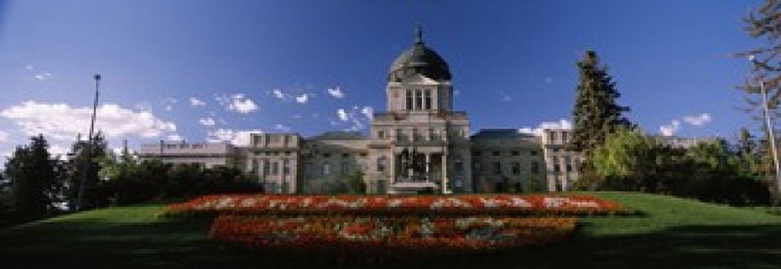 Facade of a government building Montana State Capitol Helena Montana USA Canvas Art - Panoramic Images (36 x 13)