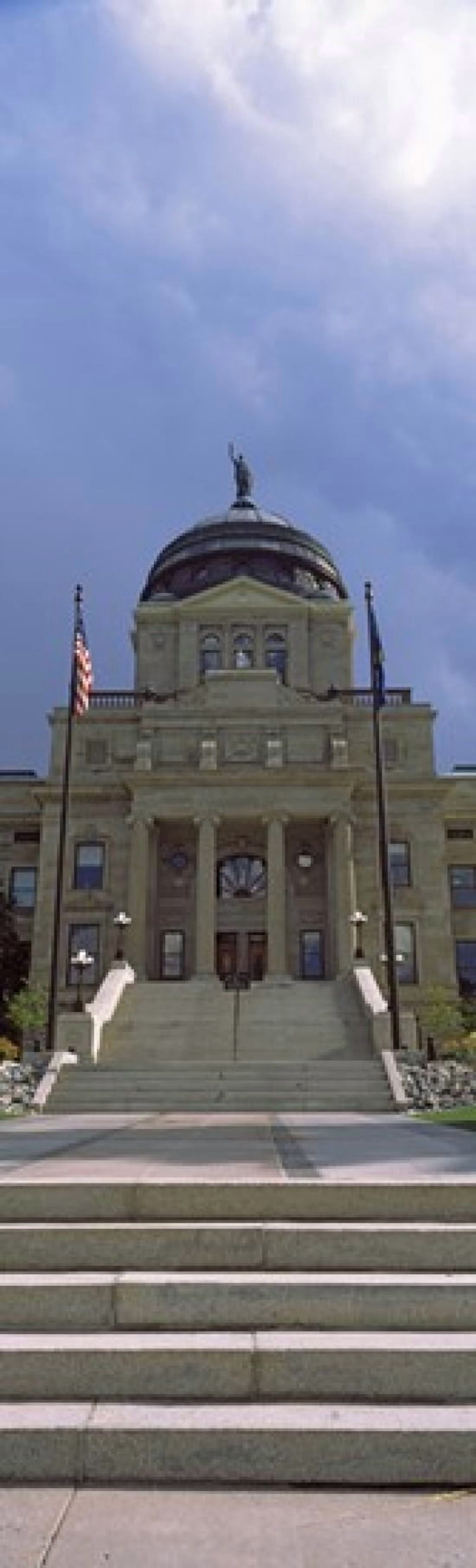 Facade of a government building Montana State Capitol Helena Montana USA Canvas Art - Panoramic Images (38 x 12)