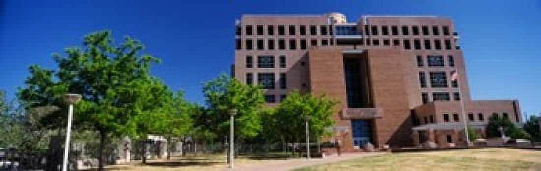 Facade of a government building Pete VDomenici United States Courthouse Albuquerque New Mexico USA Canvas Art - Panoramic Images (18 x 6)