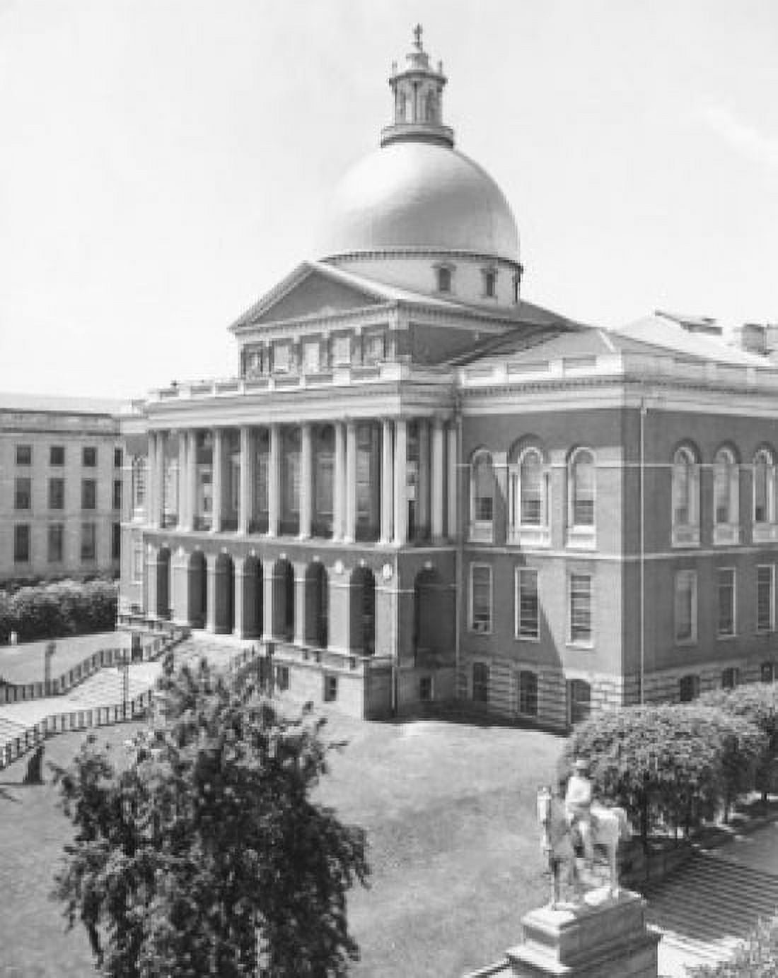 Facade of a government building State Capitol Boston Massachusetts USA Canvas Art - (18 x 24)