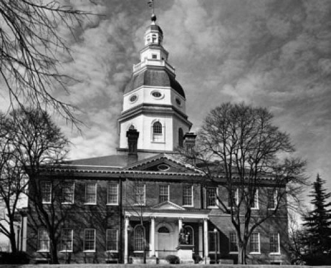 Facade of a government building State Capitol Building Annapolis Maryland USA Canvas Art - (18 x 24)