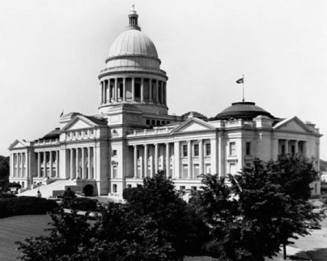 Facade of a government building State Capitol Building Little Rock Arkansas USA Canvas Art - (18 x 24)