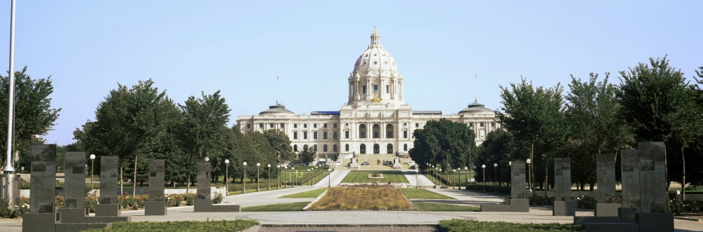 Facade of a government building State Capitol Building St Paul Minnesota USA Canvas Art - Panoramic Images (6 x 18)