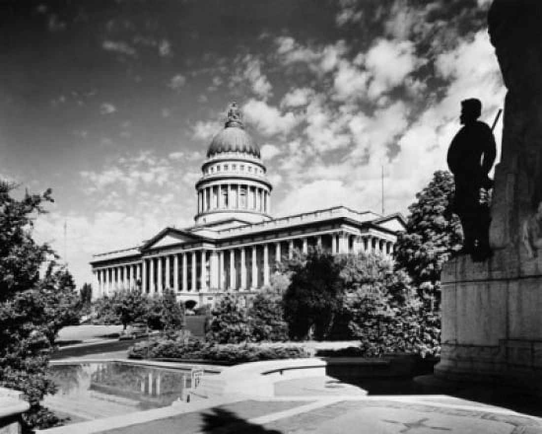 Facade of a government building State Capitol Salt Lake City Utah USA Canvas Art - (18 x 24)