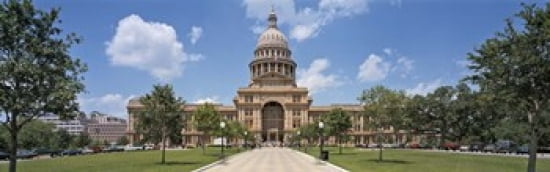 Facade of a government building Texas State Capitol Austin Texas USA Canvas Art - Panoramic Images (36 x 12)