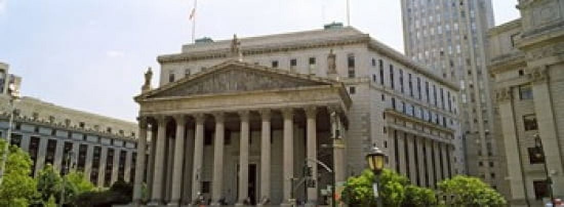 Facade of a government building US Federal Court New York City New York State USA Canvas Art - Panoramic Images (36 x 13)