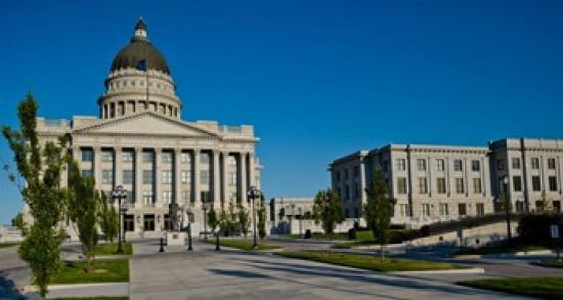 Facade of a government building Utah State Capitol Building Salt Lake City Utah USA Canvas Art - Panoramic Images (36 x 20)