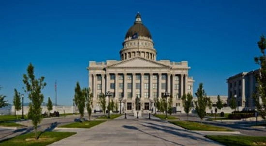 Facade of a government building Utah State Capitol Building Salt Lake City Utah USA Canvas Art - Panoramic Images (36 x 20)