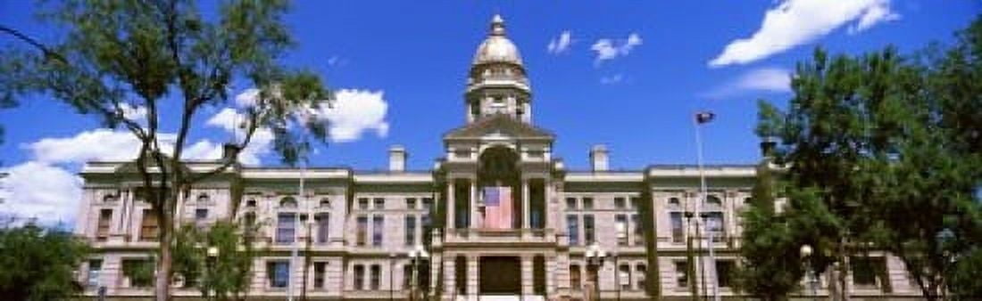 Facade of a government building Wyoming State Capitol Cheyenne Wyoming USA Canvas Art - Panoramic Images (18 x 6)