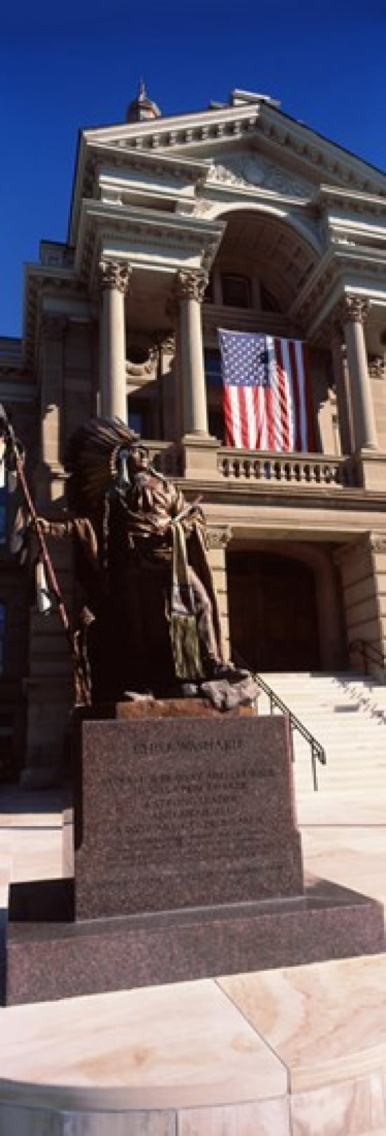 Facade of a government building Wyoming State Capitol Cheyenne Wyoming USA Canvas Art - Panoramic Images (36 x 12)