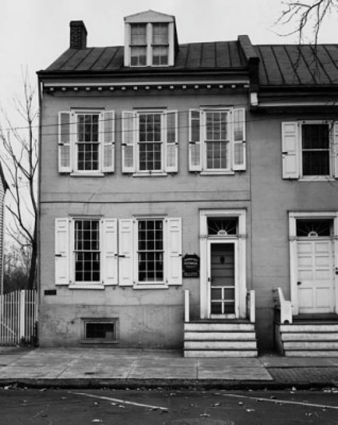 Facade of a house Birthplace of James Fenimore Cooper Burlington New Jersey USA Canvas Art - (18 x 24)